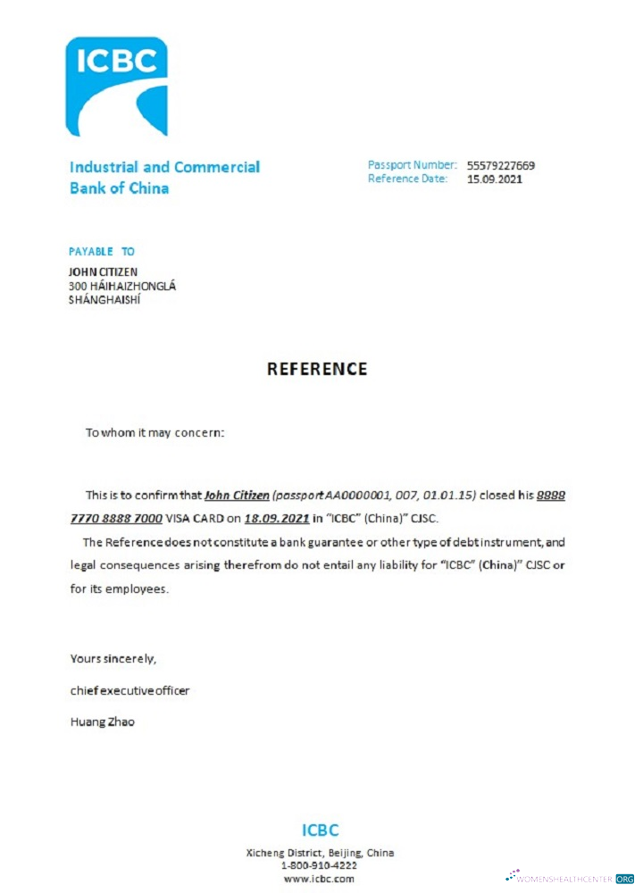 Download China Industrial and Commercial Bank closure reference Photoshop template